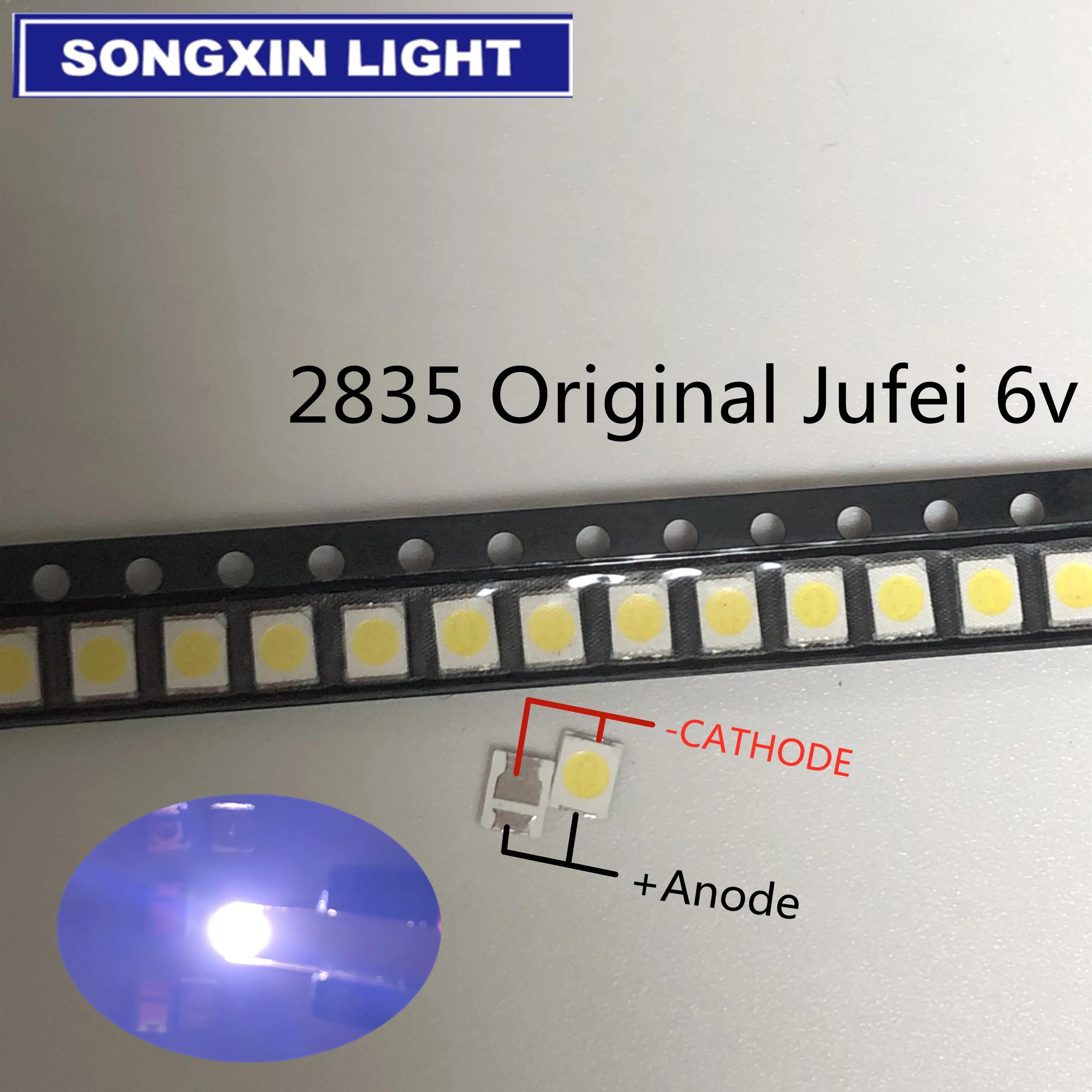 100PCS JUFEI LED  1210 3528 2835 1W 6V 96LM ڷ ڷ û 01.JT. 2835BPWS2-C    LCD 